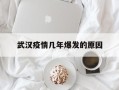  武汉疫情几年爆发的原因(武汉疫情几年爆发的原因分析)