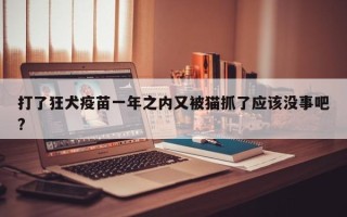 打了狂犬疫苗一年之内又被猫抓了应该没事吧?