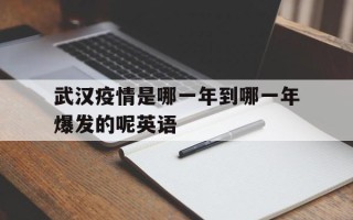 武汉疫情是哪一年到哪一年爆发的呢英语(武汉疫情是哪一年到哪一年爆发的呢英语作文)