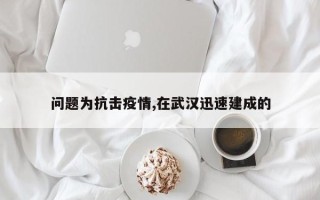 问题为抗击疫情,在武汉迅速建成的