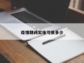 疫情期间实体亏损多少
