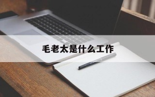  毛老太是什么工作(毛老太的工作)