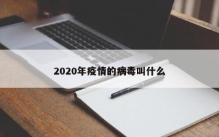 2020年疫情的病毒叫什么
