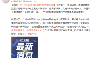  广州疫情从什么时间开始的(广州疫情时间表)