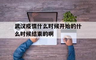 关于武汉疫情什么时候开始的什么时候结束的啊的信息
