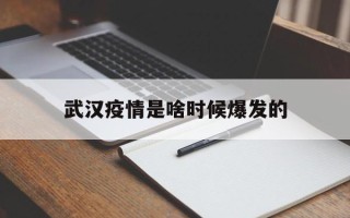  武汉疫情是啥时候爆发的(武汉疫情是什么时候发生的)