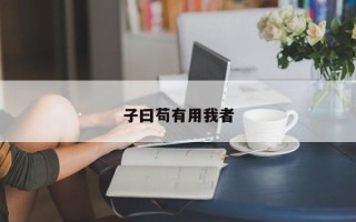 子曰苟有用我者